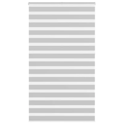 Afbeelding van vidaXL Zebra rolgordijn 130x230 cm stofbreedte 125,9 lichtgrijs