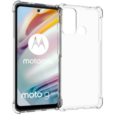 Afbeelding van iMoshion Hoesje Geschikt voor Motorola Moto G60 Siliconen Shockproof Case Transparant