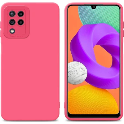 Afbeelding van Cadorabo Hoesje geschikt voor Samsung Galaxy M22 / M32 4G in Fluid ROOD Beschermhoes gemaakt van flexibel TPU silicone Cover Case