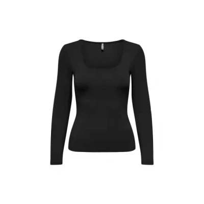 Afbeelding van Only Onlea l/s 2 way deep neck Top jrs noos black XXL