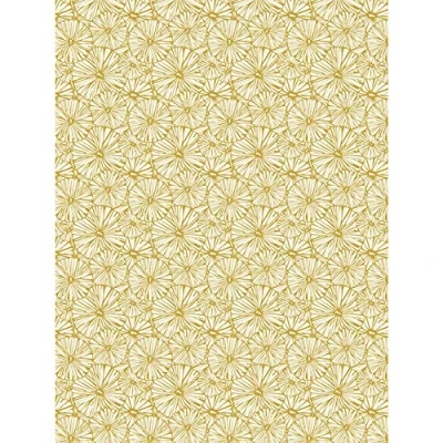 Afbeelding van Décopatch Papier nr. 790 vellen (395 x 298 mm, ideaal voor papiermaché), goudkleurige lotusbladeren