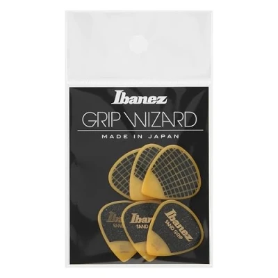 Afbeelding van Ibanez PA16HSG YE Sand Grip Plectrums 1.0mm (Yellow) Plectrum set
