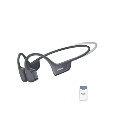 Afbeelding van SHOKZ OpenRun Pro 2 Mini Beengeleidingshoofdtelefoon, draadloos, Bluetooth 5.3, ruisonderdrukkende microfoons, IP55 waterdicht, 12 uur batterijduur, USB C snel opladen, zwart
