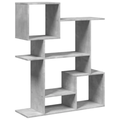Image de vidaXL Étagère séparatrice de pièce gris béton 92x29x112 cm858123