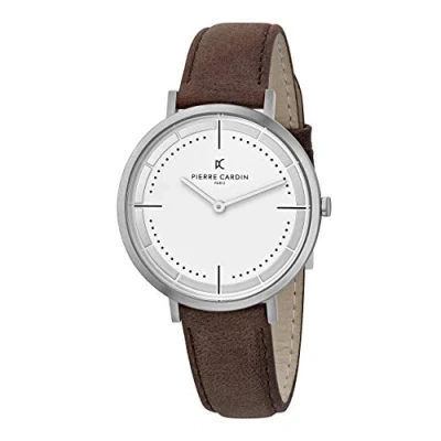 Afbeelding van Pierre Cardin Belleville Park CBV.1026 Horloge Leer Bruin Ø 41 mm