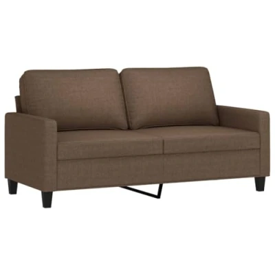 Afbeelding van Tweezitsbank 140 cm stof bruin
