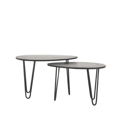 Afbeelding van Frisk salontafel set van 2 zwart