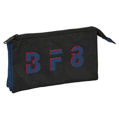 Afbeelding van Schoolpennenzak BlackFit8 Urban Zwart Marineblauw (22 x 12 3 cm)