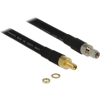 Afbeelding van DeLOCK SMA (m) (v) verlengkabel CFD400/LLC400 50 Ohm / zwart 10 meter