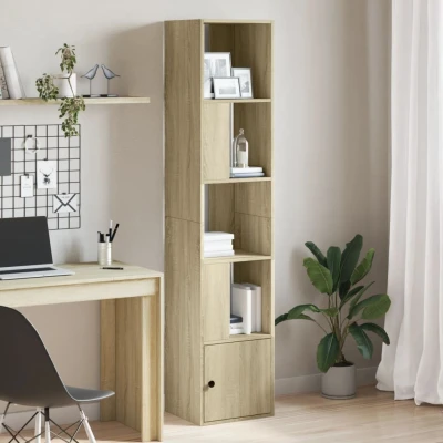 Afbeelding van Boekenkast 40x36x189 cm bewerkt hout sonoma eikenkleurig