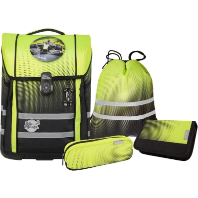 Afbeelding van Mcneill Perfecto Schulranzenset 5TEILIG Rugzak voor kinderen, Maat: One Size, Gradient lemon