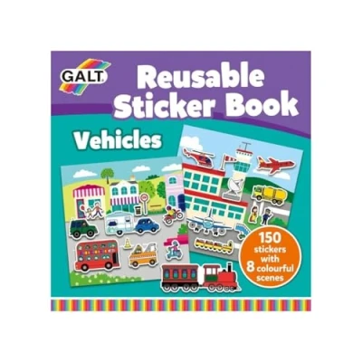 Afbeelding van Galt Toys 1005107 Herbruikbare stickers Voertuigen Veelkleurig
