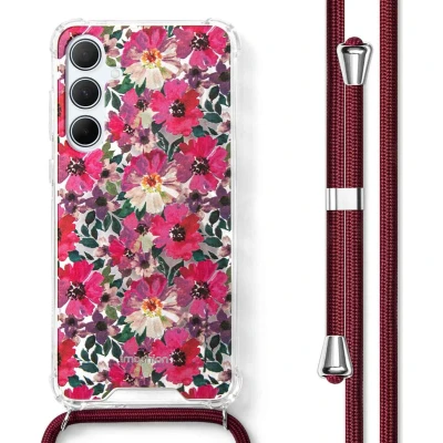 Afbeelding van imoshion Hoesje Geschikt voor Samsung Galaxy A55 met Koord Design Meerkleurig / Flower Water
