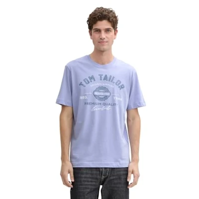 Image de TOM TAILOR T shirt pour homme, 36549 Violet froid, XL