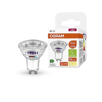 Afbeelding van OSRAM 4099854071713 LED lamp Energielabel A (A G) GU10 Reflector 2 W = 50 Warmwit (Ø x h) mm 1 stuk(s)