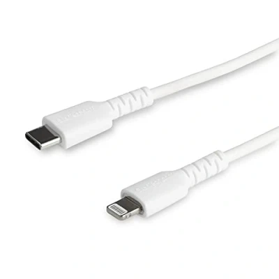 Image de STARTECH Câble USB C vers Lightning Blanc Robuste 2 m iPad/iPhone Apple MFi Cert.