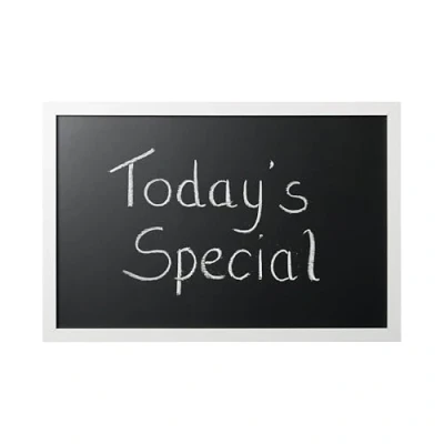 Afbeelding van Bi Office Back2Chalk Essentials krijtbord, frame van MDF, wit, mat, 60 x 40 cm