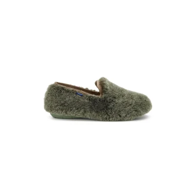 Afbeelding van SCHOLL MADDY SHOE Synthetic fur Womens Green FALSO Slippers Maat 40