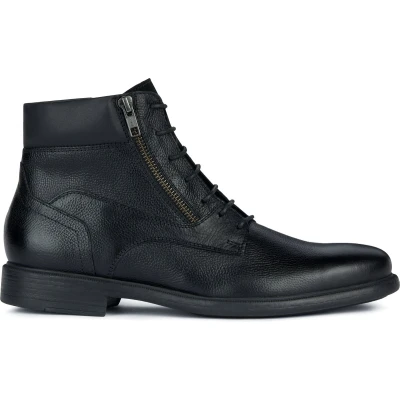 Afbeelding van Geox Terence Veterboots, Heren, Maat: 45, Black Leer