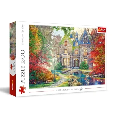 Afbeelding van Trefl Herfstherenhuis puzzel 1500 stukjes doe het zelf puzzel, creatief entertainment, vrije tijd, klassieke voor volwassenen en kinderen vanaf 12 jaar