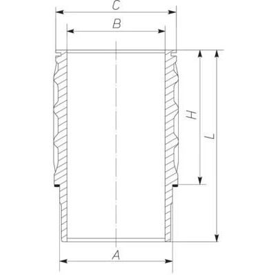 Afbeelding van MAHLE ORIGINAL 061 WN 26 00 Cilindervoering