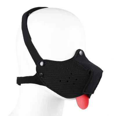 Afbeelding van Neoprene Puppy Dog Black Mond masker