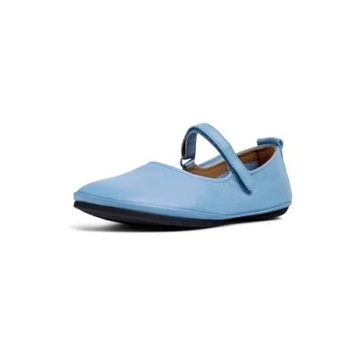 Afbeelding van Camper Right NINA Ballerina&#039;s met enkelbandjes, Dames, Maat: 38, Mittelblau Leer
