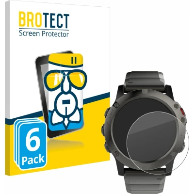 Afbeelding van BROTECT Screenprotector voor Garmin Fenix 5X (51 mm) Folie Beschermfolie Beschermglas transparant (6 Stuks)