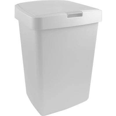 Afbeelding van Sunware Delta prullenbak klep 50L wit 39,7 x 34,5 56,4 cm
