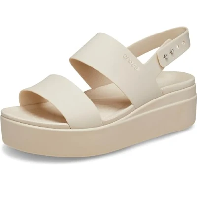 Afbeelding van Crocs Brooklyn Low Wedge Outdoorsandalen voor dames, Steengoed