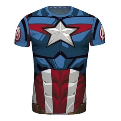 Afbeelding van Marvel Cosplay Captain America Man&#039;s T shirt S