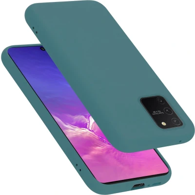 Afbeelding van Cadorabo Hoesje geschikt voor Samsung Galaxy A91 / S10 LITE M80s in LIQUID GROEN Beschermhoes gemaakt van flexibel TPU silicone Case Cover