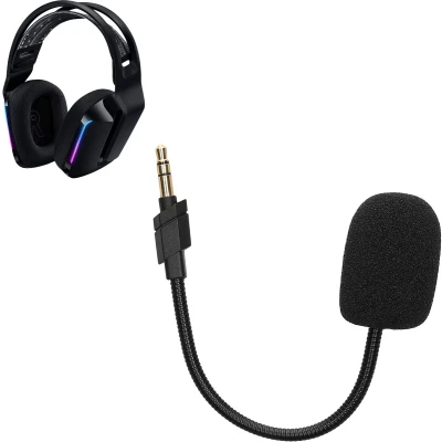 Afbeelding van kwmobile microfoon voor gaming headset geschikt Logitech G733 10 cm In zwart
