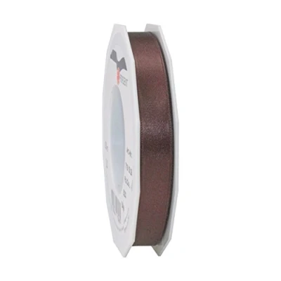 Afbeelding van Dit Pattberg Espresso satijnen cadeaulint (bruin), 25 meter voor geschenkverpakkingen, 1,5 cm breed, decoratief lint geschenken, elke gelegenheid