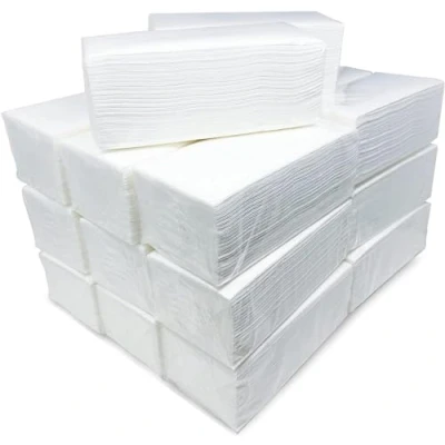 Afbeelding van 6000 stuks papieren handdoeken, zigzag, gelamineerd, dubbellaags, hoog gewicht