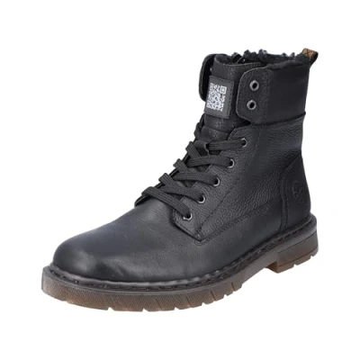 Afbeelding van Rieker Veterboots, Heren, Maat: 44, Schwarz Leer/ synthetisch