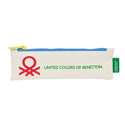 Afbeelding van Schoolpennenzak Benetton Topitos Wit (20 x 6 1 cm)