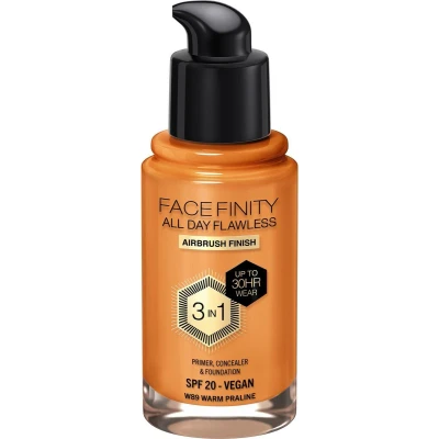 Afbeelding van 1+1 gratis: Max Factor Facefinity All Day Flawless Foundation W89 Warm Praline 34 ml