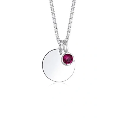 Afbeelding van Elli Halsketting februari birthstone 925 Sterling Zilver Swarovski® Kristal