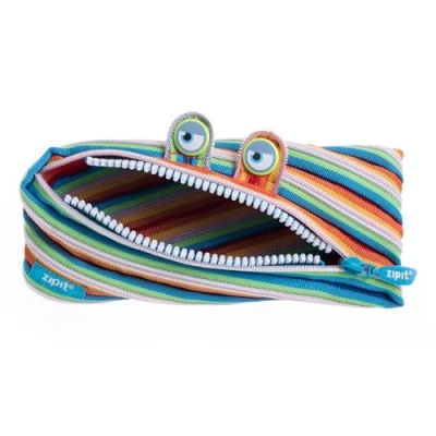 Afbeelding van ZIPIT Monster pennenetui voor kinderen, groot etui school, monsteretui jongens en meisjes, meerkleurig etui, Kleurrijk,