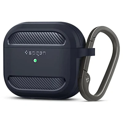 Afbeelding van Spigen Rugged Armor beschermhoes compatibel met Airpods 3 (3e generatie 2021) antracietgrijs