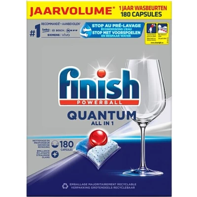 Afbeelding van finish powerball quantum All in 1 vaatwastabletten 180 stuks