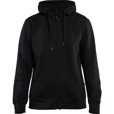 Afbeelding van Blaklader Dames hoodie met rits 3395 1048 Zwart XXL
