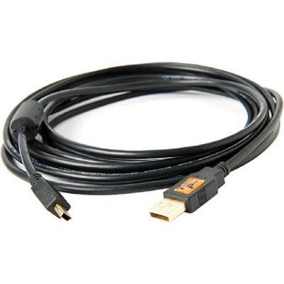 Afbeelding van Tether Tools TetherPro USB 2.0 Male to Mini B 5 pin, 4.6m zwart