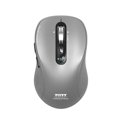 Image de PORT Connect Professional EXPERT Souris rechargeable optique 6 boutons sans fil 2.4 GHz, Bluetooth récepteur USB