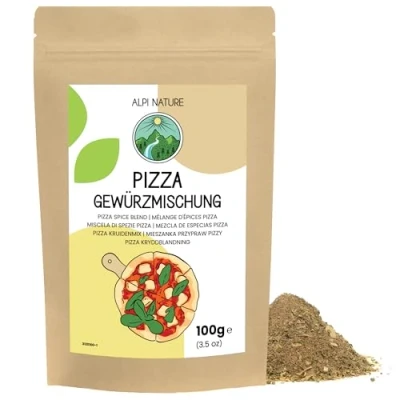 Image de Alpi Nature Mélange d&#039;Épices Pizza 100g, Épices et Herbes pour Pizza, d&#039;Herbes Italiennes