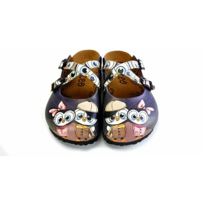 Afbeelding van GOBY Cold Pinguins Clogs Slippers Hoge kwaliteit Handmade Maat 35