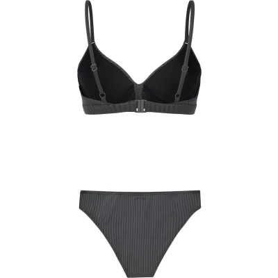 Afbeelding van Protest Prtmanja 25 Beugel bikini set Dames B&amp;C&amp;D cup Ribstof Verstelbare bandjes Anthra Grey