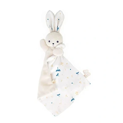 Image de KALOO Carre Douceur Doudou Lapin Blanc DELICAT 17CM