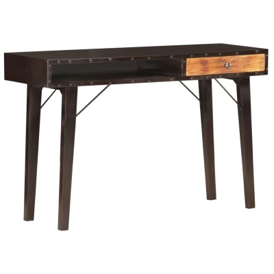 Afbeelding van Wandtafel 118x35x76 cm massief gerecycled hout
